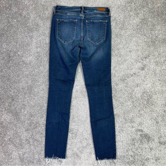 Abercrombie & Fitch Jeans Women’s 26 Long Blue Skinny Ankle Mid-Rise Dark Denim - Picture 3 of 12
